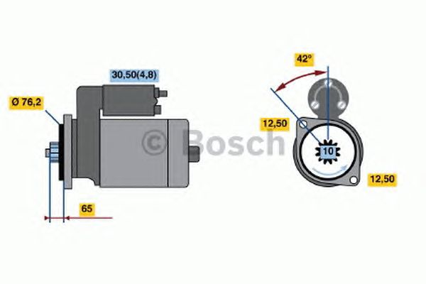 Купить запчасть BOSCH - 0001125605 Стартер 0001125605