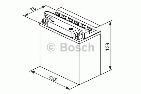 Купить запчасть BOSCH - 0092M4F270 АКБ MOBA M4F 12V 9Ah 130A 0092M4F270