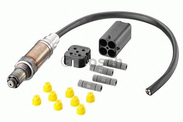 Купить запчасть BOSCH - 0258986503 Датчик кислородный универсальный Датчик кислородный универсальный 4-х контактный