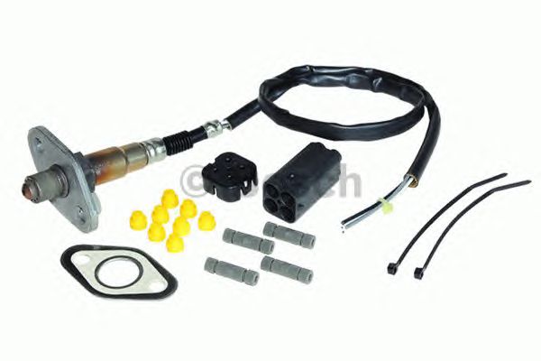 Купить запчасть BOSCH - 0258986617 Датчик кислородный универсальный Датчик кислородный универсальный 4-х контактный