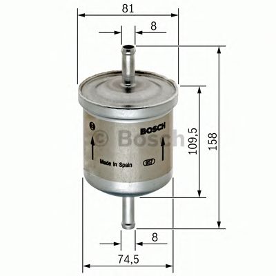 Купить запчасть Bosch - 0450905030 Фильтр топливный BMW E12/E21/E23/E24/E28/E30/E34 mot.M10/M20/M30/M50/M52,ALFA ROMEO/FIAT/LANCIA/RENAULT/PEUGEOT/CITRO