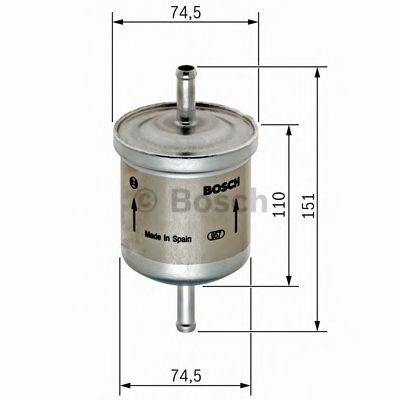 Купить запчасть Bosch - 0450905275 Фильтр топливный MERCEDES W202 95->/W210 95->/W140 93-> Sprinter Vito VWLT28 SS Musso 3.2