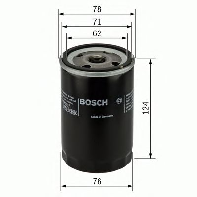 Купить запчасть Bosch - 0451103105 Фильтр масляный MERCEDES W201/W124/W126 [M102/M103] 85->