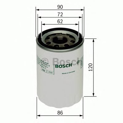Купить запчасть BOSCH - 0451103290 Фильтр масляный VW Golf/Passat/Vento/Sharan, FORD Galaxy, SEAT Ibiza 1.9TDi 96->