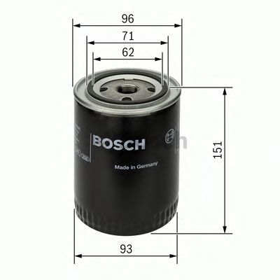 Купить запчасть BOSCH - 0451203012 Фильтр масляный AUDI/SEAT/VOLVO/VW