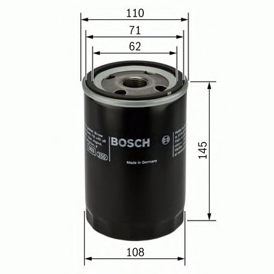 Купить BOSCH - 0451203201 Фильтр масляный Fiat Croma/Ducato 2.5TD 85>