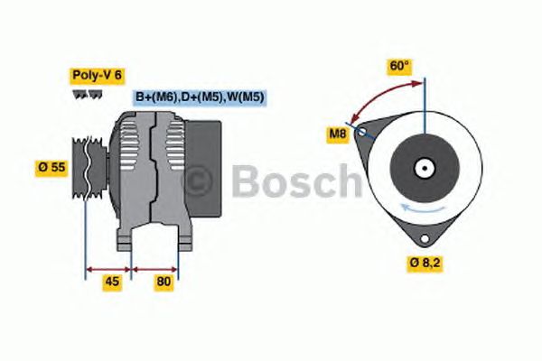 Купить запчасть BOSCH - 0986039891 