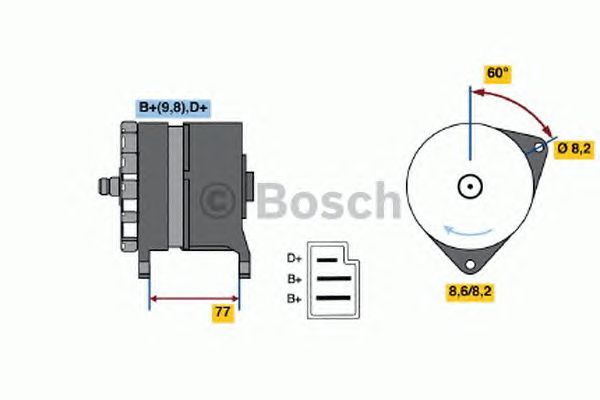 Купить запчасть BOSCH - 0986044601 