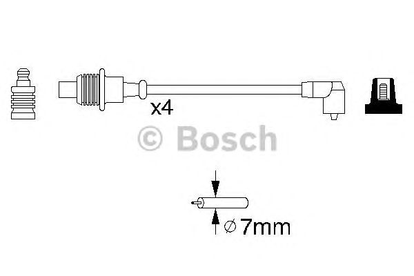 Купить запчасть BOSCH - 0986356854 К-т в/в проводов 0986356854