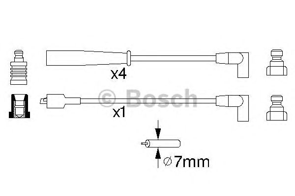 Купить запчасть BOSCH - 0986356873 К-т в/в проводов 0986356873