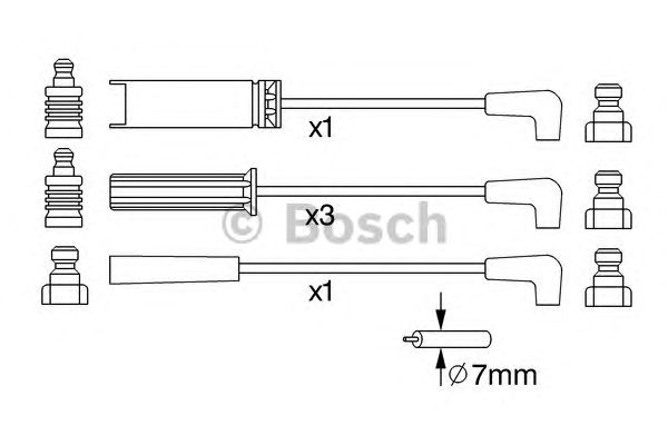 Купить запчасть BOSCH - 0986356972 К-т в/в проводов 0986356972