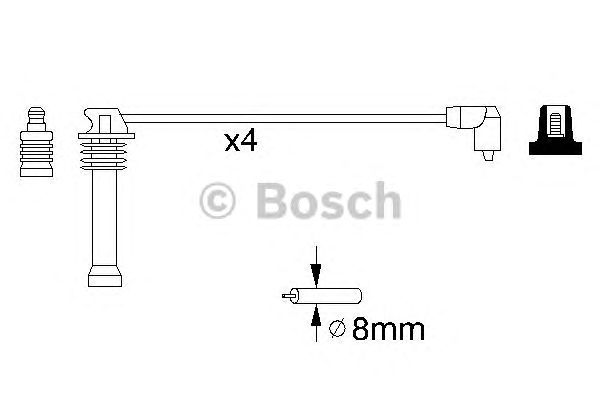 Купить запчасть BOSCH - 0986357141 К-т в/в проводов 0986357141