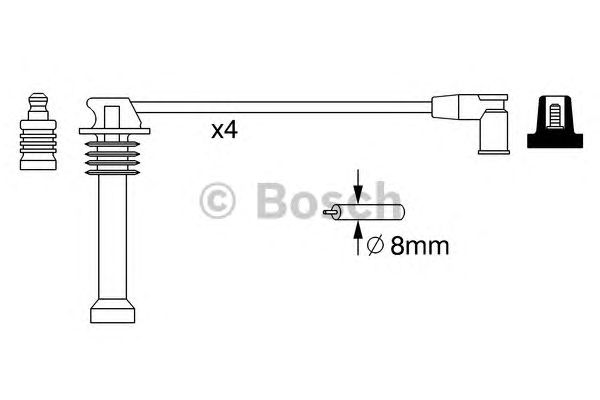 Купить запчасть BOSCH - 0986357271 К-т в/в проводов 0986357271