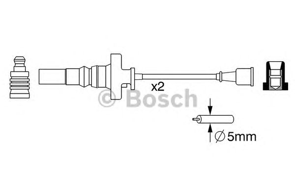 Купить запчасть BOSCH - 0986357273 К-т в/в проводов 0986357273
