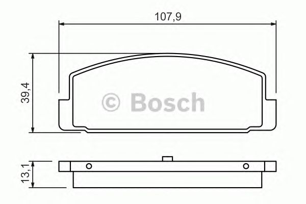 Купить запчасть Bosch - 0986424295 Колодки тормозные дисковые зад MAZDA 626 V (GF) 2.0 05.1997 - 10.2002 <=> MAZDA 626 V Hatchback (GF) 2.0 05.1997 - 10.2002