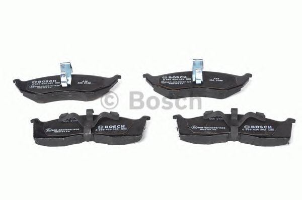 Купить запчасть Bosch - 0986424363 Колодки тормозные дисковые перед DODGE CARAVAN 2.4 i 01.1995 - 03.2001 <=> DODGE NEON II 2.0 16V 08.1999 -
