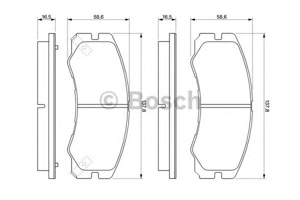 Купить запчасть BOSCH - 0986424366 Тормозные колодки 0986424366