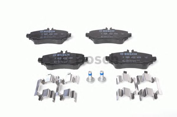 Купить запчасть Bosch - 0986424469 Колодки тормозные дисковые перед MERCEDES-BENZ A-CLASS (W168) A 140 (168.031, 168.131) 07.1997 - 08.2004 <=> MERCEDES-BENZ A-CLASS (W168) A 160 (168.033, 168.133) 07.1997 - 08.2004