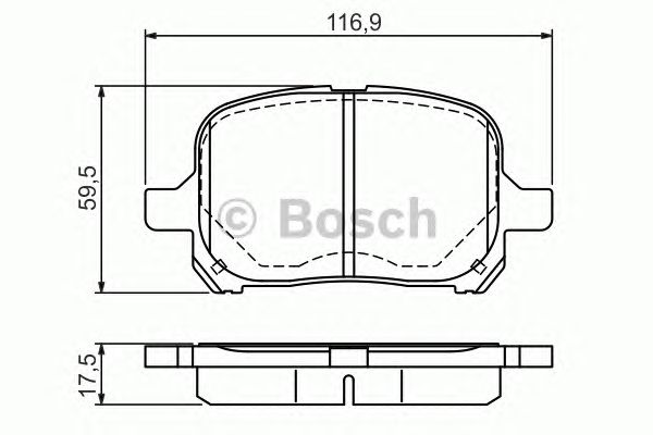 Купить запчасть BOSCH - 0986424639 Колодки тормозные дисковые перед TOYOTA CAMRY Saloon (_V3_) 2.4 (ACV30_, ACV36) 11.2001 - 11.2006 <=> LEXUS RX (MCU15) 300 AWD (MCU15_) 01.1998 - 02.2003