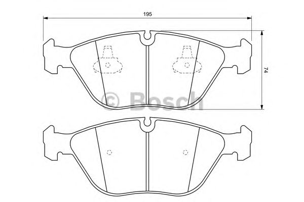 Купить запчасть Bosch - 0986424649 Колодки тормозные дисковые перед MERCEDES-BENZ S-CLASS (W220) S 500 4-matic (220.084, 220.184) 09.2002 - 08.2005 <=> VW PASSAT Variant (3B6) 1.9 TDI 11.2000 - 05.2005