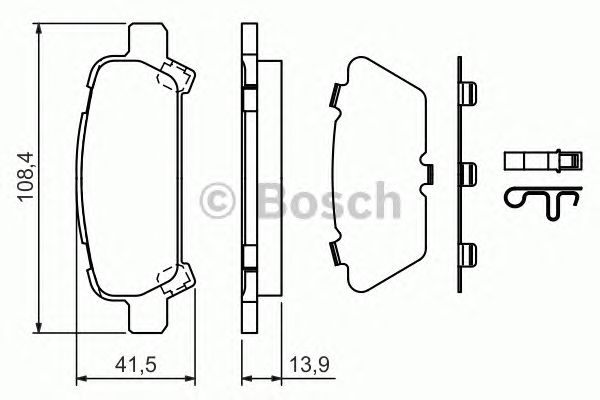 Купить запчасть Bosch - 0986424650 Колодки тормозные дисковые перед SUBARU OUTBACK (BE, BH) 2.5 AWD (BH9) 10.2000 - 08.2003 <=> SUBARU FORESTER (SF_) 2.0 AWD (SF5) 08.1997 - 09.2002