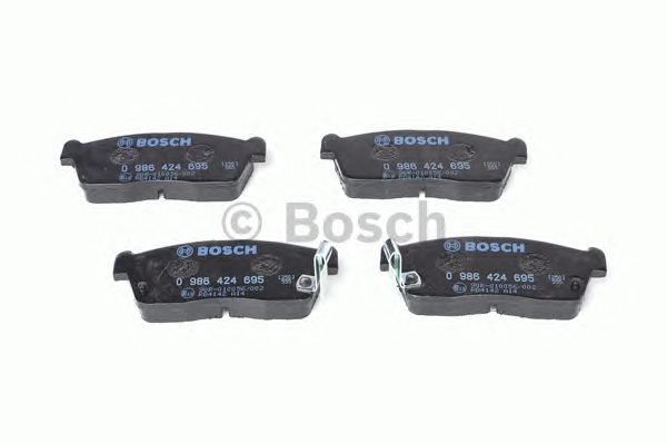 Купить запчасть Bosch - 0986424695 Колодки тормозные дисковые перед SUZUKI IGNIS I (FH) 1.3 (HV51, HX51, RG413) 10.2000 - 09.2003 <=> NISSAN PIXO (UA0) 1.0 06.2009 - 