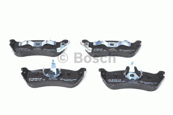 Купить запчасть Bosch - 0986424708 Колодки тормозные дисковые зад MERCEDES-BENZ M-CLASS (W163) ML 320 (163.154) 02.1998 - 08.2002 <=> MERCEDES-BENZ M-CLASS (W163) ML 350 02.2003 - 06.2005