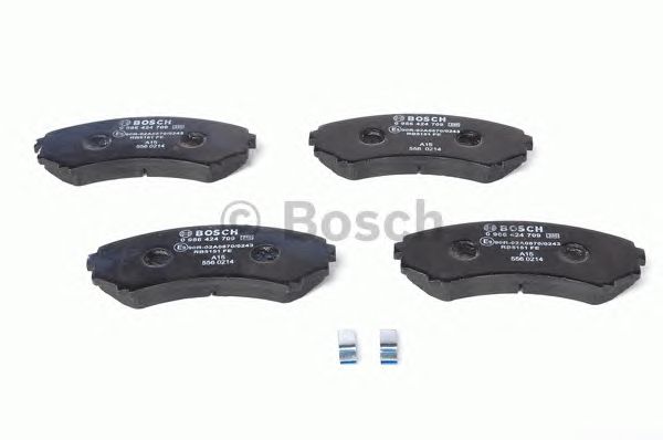 Купить запчасть Bosch - 0986424709 Колодки тормозные дисковые перед MITSUBISHI PAJERO IV (V8_W, V9_W) 3.0 4WD 02.2007 - <=> MITSUBISHI PAJERO IV (V8_W, V9_W) 3.8 V6 (V87W, V97W) 02.2007 -