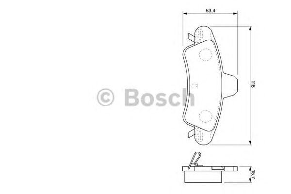 Купить запчасть Bosch - 0986424744 Колодки тормозные дисковые зад FORD MONDEO II Turnier (BNP) 1.8 i 08.1996 - 09.2000 <=> FORD MONDEO II (BAP) 1.8 i 08.1996 - 09.2000