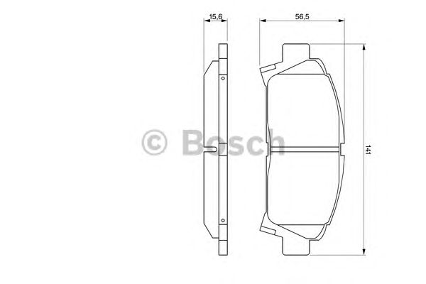 Купить запчасть Bosch - 0986424799 Колодки тормозные дисковые перед TOYOTA AVENSIS (_T22_) 1.6 VVT-i (ZZT220_) 10.2000 - 02.2003 <=> TOYOTA AVENSIS (_T22_) 1.8 VVT-i (ZZT221_) 10.2000 - 02.2003