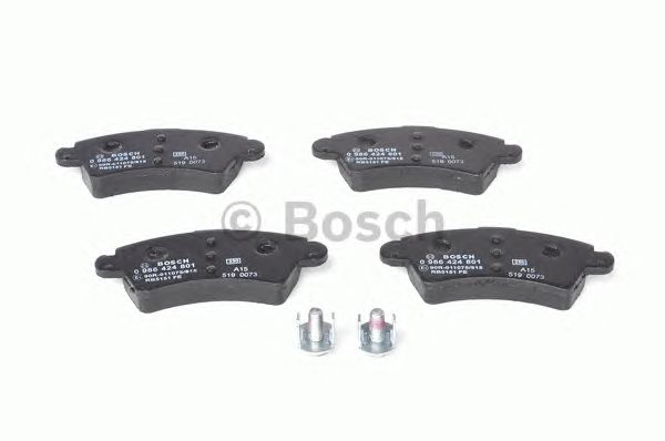 Купить запчасть Bosch - 0986424801 Колодки тормозные дисковые перед PEUGEOT 206 Hatchback (2A/C) 1.6 16V 12.2000 - <=> PEUGEOT 206 CC (2D) 1.6 16V 09.2000 -