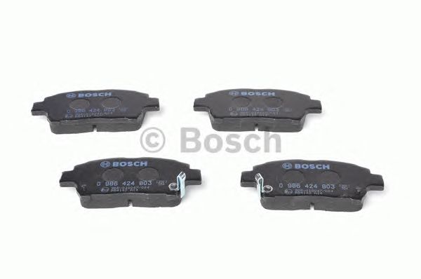 Купить запчасть Bosch - 0986424803 Колодки тормозные дисковые перед TOYOTA COROLLA Saloon (_E12_) 1.6 VVT-i (ZZE121_) 10.2001 - 07.2007 <=> TOYOTA COROLLA Saloon (_E12_) 1.4 VVT-i (ZZE120_) 08.2002 - 07.2007