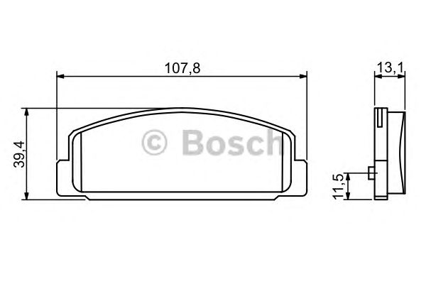 Купить запчасть Bosch - 0986424817 Колодки тормозные дисковые зад MAZDA 6 Saloon (GH) 2.0 MZR 08.2007 - 12.2012 <=> MAZDA 6 Saloon (GH) 1.8 MZR 08.2007 - 07.2013
