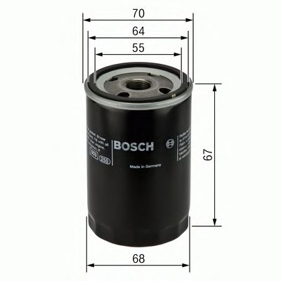 Купить запчасть BOSCH - 0986452058 Фильтр масляный DAEWOO MATIZ 0.8/1.0 0986452058