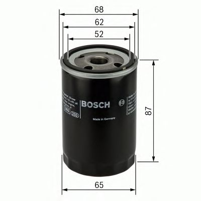 Купить запчасть Bosch - 0986452060 Фильтр масляный NISSAN MICRA,PRIMERA 1.0-2.0L 16V 1991=>