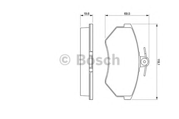 Купить запчасть Bosch - 0986460944 Колодки тормозные дисковые перед VW PASSAT (3A2, 35I) 1.8 02.1988 - 08.1996 <=> VW PASSAT Variant (3A5, 35I) 1.8 02.1988 - 05.1997