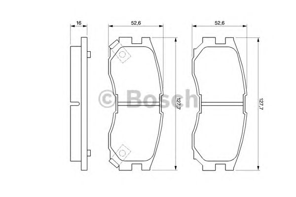 Купить запчасть Bosch - 0986460979 Колодки тормозные дисковые перед MITSUBISHI GALANT IV Saloon (E3_A) 1.8 (E32A) 11.1987 - 10.1992 <=> MITSUBISHI GALANT VI (EA_) 2.5 V6 24V (EA5A) 09.1996 - 09.2000