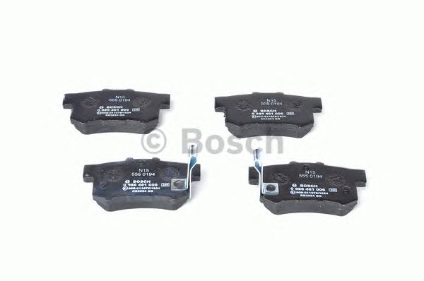 Купить запчасть Bosch - 0986461006 Колодки тормозные дисковые зад HONDA CIVIC VIII Saloon (FD, FA) 1.8 (FD1, FD7) 09.2005 - 02.2012 <=> SUZUKI SX4 (EY, GY) 1.6 VVT 4x4 (RW 416) 07.2009 -
