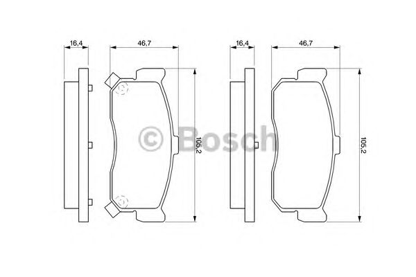 Купить запчасть Bosch - 0986461144 Колодки тормозные дисковые зад NISSAN MAXIMA / MAXIMA QX V (A33) 2.0 V6 24V 03.2000 - 11.2003 <=> NISSAN MAXIMA / MAXIMA QX IV (A32) 2.0 02.1995 - 08.2000