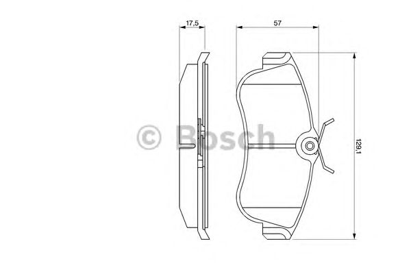 Купить запчасть BOSCH - 0986461147 Тормозные колодки 0986461147