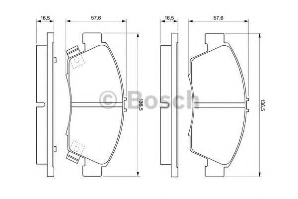 Купить запчасть Bosch - 0986461759 Колодки тормозные дисковые перед HONDA CIVIC VIII Saloon (FD, FA) 1.3 Hybrid (FA3, FD3) 01.2006 - <=> HONDA CIVIC VII Saloon (ES, ET) 1.6 02.2001 - 09.2005