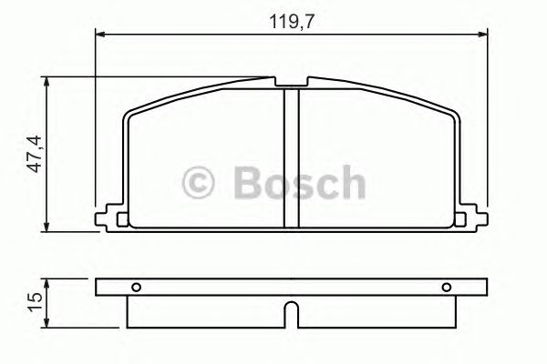 Купить запчасть Bosch - 0986468701 Колодки тормозные дисковые перед TOYOTA COROLLA Compact (_E9_) 1.3 (EE90) 08.1987 - 12.1989 <=> TOYOTA COROLLA Compact (_E11_) 1.4 (EE111_) 05.1997 - 09.1999