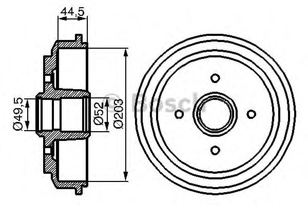 Купить запчасть BOSCH - 0986477149 Тормозной Барабан 0986477149