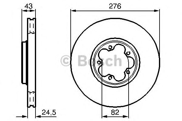 Купить запчасть Bosch - 0986478299 Диск тормозной перед FORD TRANSIT Bus (FD_ _, FB_ _, FS_ _, FZ_ _, FC_ _) 2.0 DI (F_E_, F_F_, F_G_) 08.2000 - 05.2006 <=> FORD TRANSIT Box (FA_ _) 2.0 DI (FAE_, FAF_, FAG_) 08.2000 - 05.2006