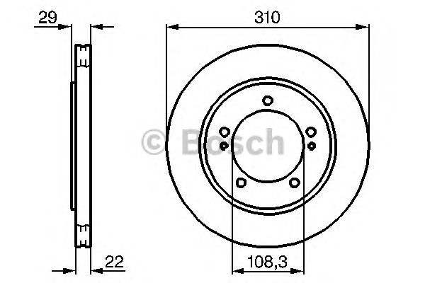 Купить запчасть Bosch - 0986478839 Диск тормозной перед SUZUKI GRAND VITARA I (FT, HT) 2.0 4x4 (TA52, TL52, SQ 420) 03.1998 - 07.2003 <=> SUZUKI GRAND VITARA I (FT, HT) 2.5 V6 24V 4x4 (TD62, SQ 625) 04.1998 - 07.2003