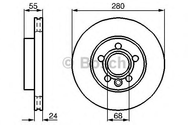 Купить запчасть Bosch - 0986478846 Диск тормозной перед HYUNDAI ACCENT II Saloon (LC) 1.5 09.1999 - 10.2002 <=> VW TRANSPORTER IV Platform/Chassis (70E, 70L, 70M, 7DE, 7DL, 7D 2.4 D 09.1990 - 04.1998