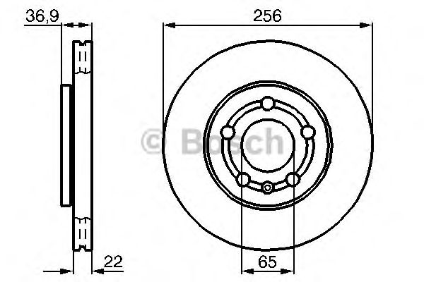 Купить запчасть Bosch - 0986478853 Диск тормозной перед VW POLO Saloon (602, 604, 612, 614) 1.6 05.2010 - <=> VW POLO Saloon (602, 604, 612, 614) 1.6 05.2015 -