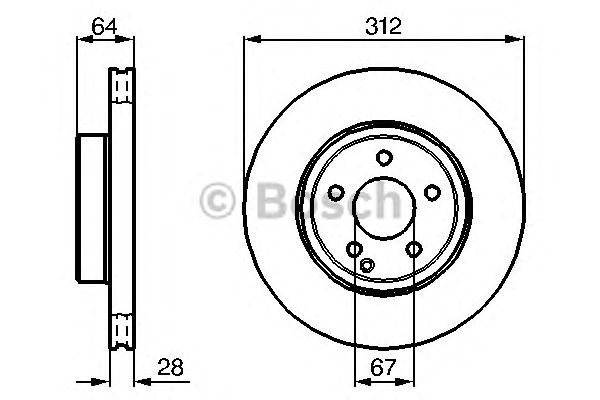 Купить запчасть Bosch - 0986479040 Диск тормозной перед MERCEDES-BENZ E-CLASS (W211) E 320 (211.065) 03.2002 - 12.2008 <=> MERCEDES-BENZ E-CLASS (W211) E 500 (211.070) 03.2002 - 12.2008
