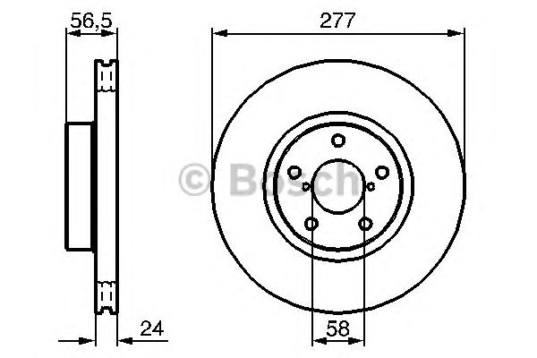 Купить запчасть Bosch - 0986479147 Диск тормозной перед SUBARU FORESTER (SH_) 2.0 AWD 01.2010 - <=> SUBARU FORESTER (SG_) 2.0 X AWD 06.2005 - 05.2008