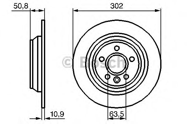 Купить запчасть Bosch - 0986479254 Диск тормозной зад FORD MONDEO IV Saloon (BA7) 2.0 03.2007 - 01.2015 <=> FORD MONDEO IV Saloon (BA7) 2.3 07.2007 - 01.2015